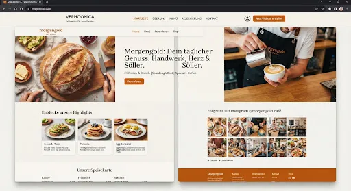 Website-Vorschau Avenida Brunch Café